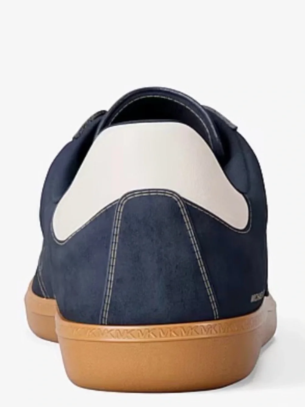 Michael Kors Navy Suede Sneakers Gum Sole Retro Low Top Designer Shoes size 7.5